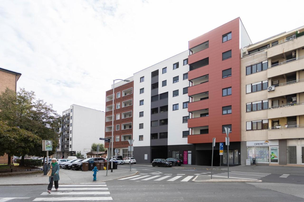 Design 2Bdr Apartment With Balcony- Free Parking ザグレブ エクステリア 写真
